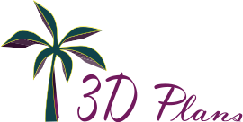 Logo 3d plans - dessinatrice en batiment
